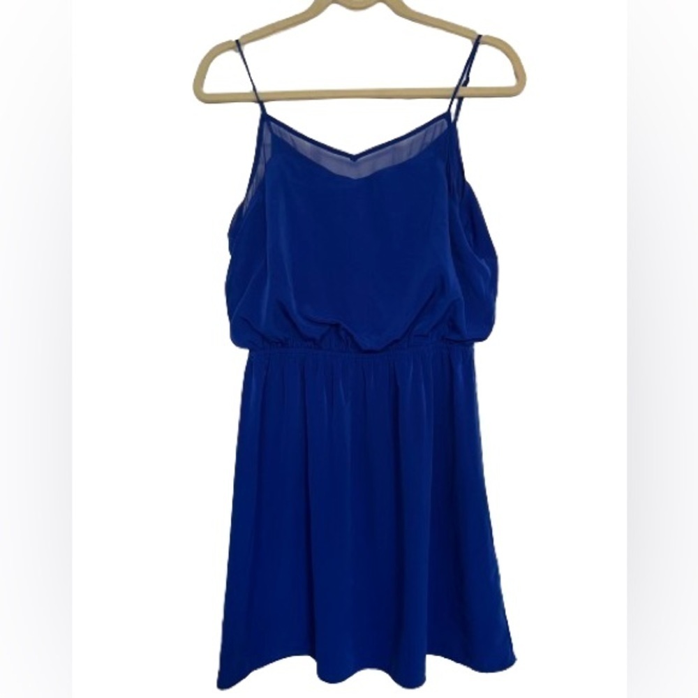 Express Mesh Insert Fit and Flare Blouson Summer Dress. Size S